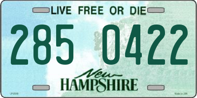 NH license plate 2850422