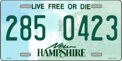 NH license plate 2850423
