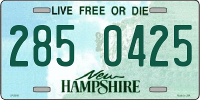 NH license plate 2850425