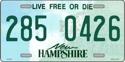 NH license plate 2850426