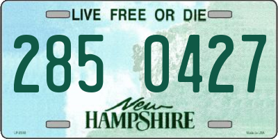 NH license plate 2850427