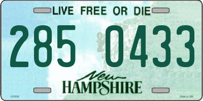 NH license plate 2850433