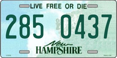 NH license plate 2850437
