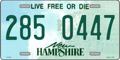 NH license plate 2850447
