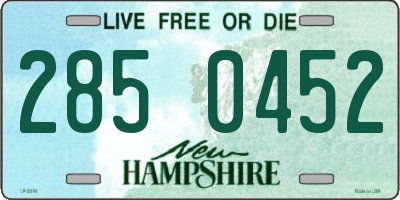 NH license plate 2850452