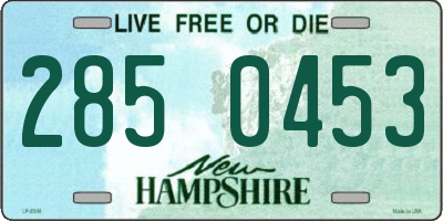 NH license plate 2850453