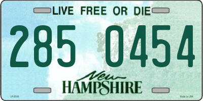 NH license plate 2850454
