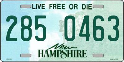 NH license plate 2850463