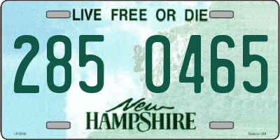 NH license plate 2850465