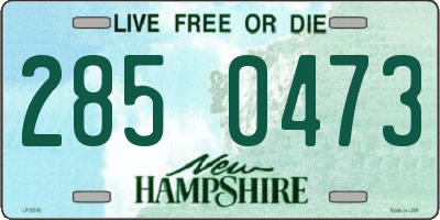 NH license plate 2850473