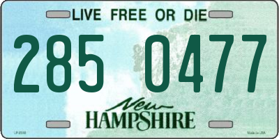 NH license plate 2850477