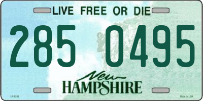 NH license plate 2850495