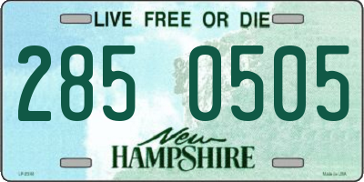 NH license plate 2850505