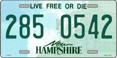 NH license plate 2850542