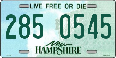 NH license plate 2850545