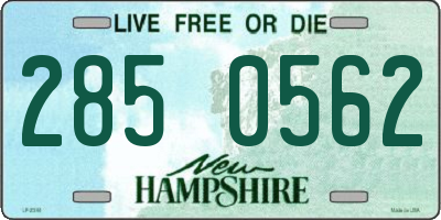 NH license plate 2850562