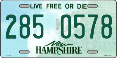 NH license plate 2850578