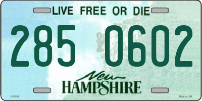 NH license plate 2850602