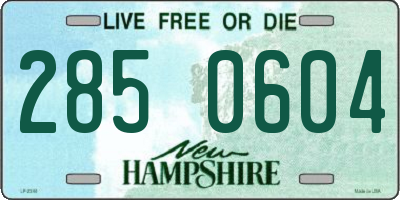 NH license plate 2850604