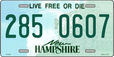 NH license plate 2850607