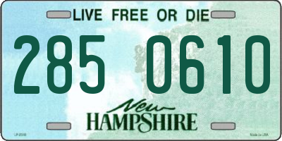 NH license plate 2850610