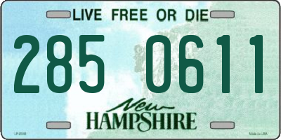 NH license plate 2850611