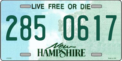 NH license plate 2850617