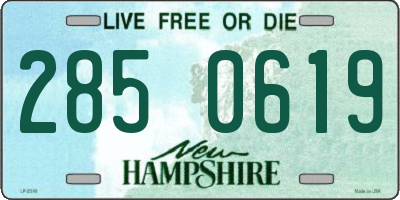 NH license plate 2850619