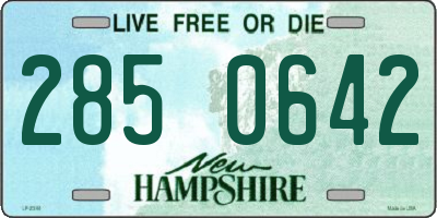 NH license plate 2850642