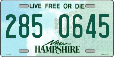 NH license plate 2850645