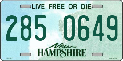 NH license plate 2850649