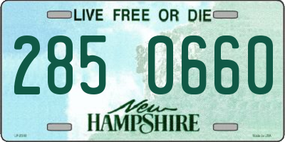 NH license plate 2850660