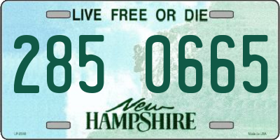 NH license plate 2850665