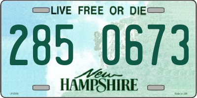 NH license plate 2850673