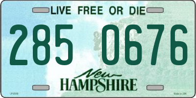 NH license plate 2850676
