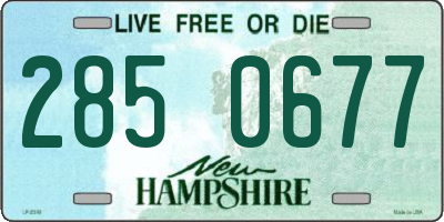NH license plate 2850677