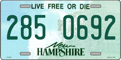 NH license plate 2850692