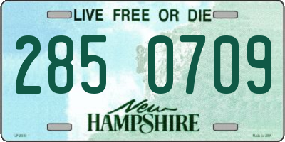 NH license plate 2850709