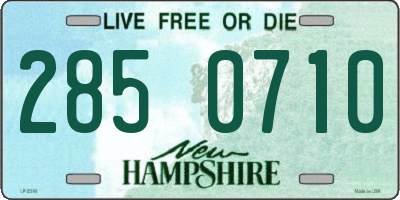 NH license plate 2850710