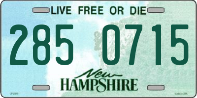 NH license plate 2850715