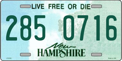 NH license plate 2850716