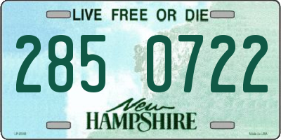 NH license plate 2850722