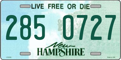 NH license plate 2850727