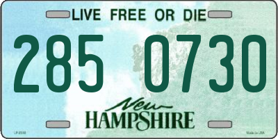 NH license plate 2850730