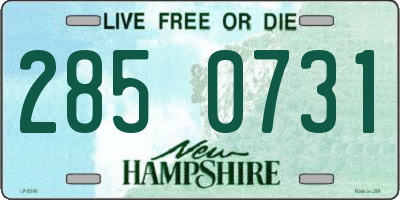 NH license plate 2850731