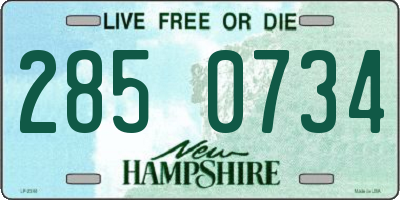 NH license plate 2850734