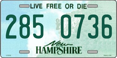 NH license plate 2850736