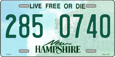 NH license plate 2850740