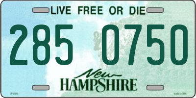 NH license plate 2850750