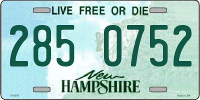NH license plate 2850752